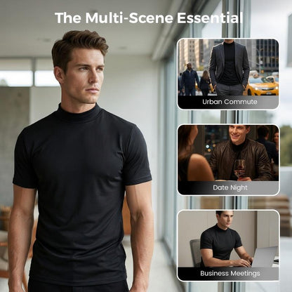 🔈🔈2026 Hot Sale - 50% OFF🎁High Neck Slim Fit T-shirt for Men