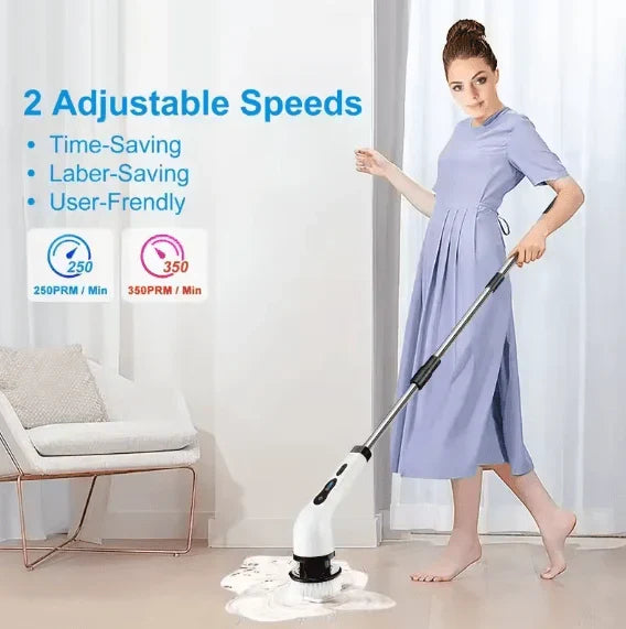 9 in 1 Cleaning Brush Spin Scrubber