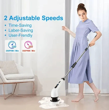 9 in 1 Cleaning Brush Spin Scrubber