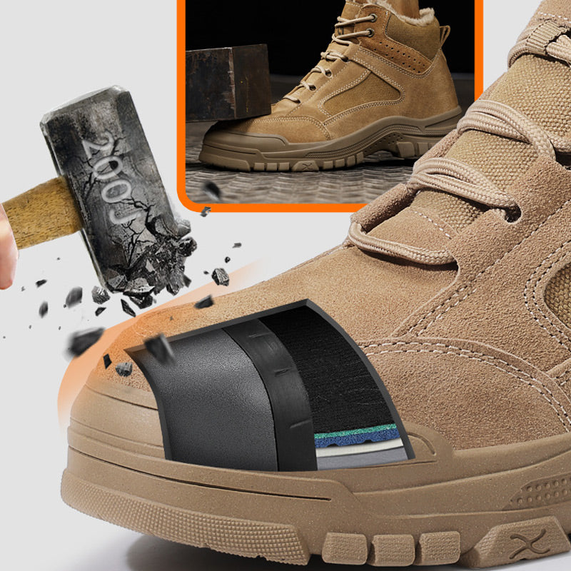 Men's Steel Toe Cap Safety Shoes – Slip-Resistant & Lightweight