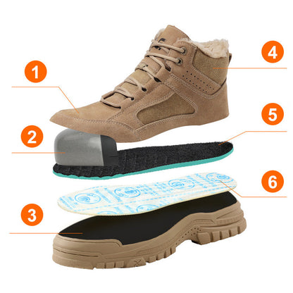 Men's Steel Toe Cap Safety Shoes – Slip-Resistant & Lightweight