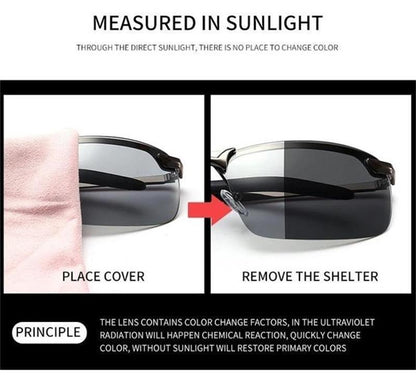 🥳2026 HOT SALE🥳💞50K+ SOLD!🕶️🌦️ Upgraded Photochromic Lenses 50% OFF! Anti-glare polarization meets smart light adaptation. A stylish, intelligent choice for your eyes. 💎😎