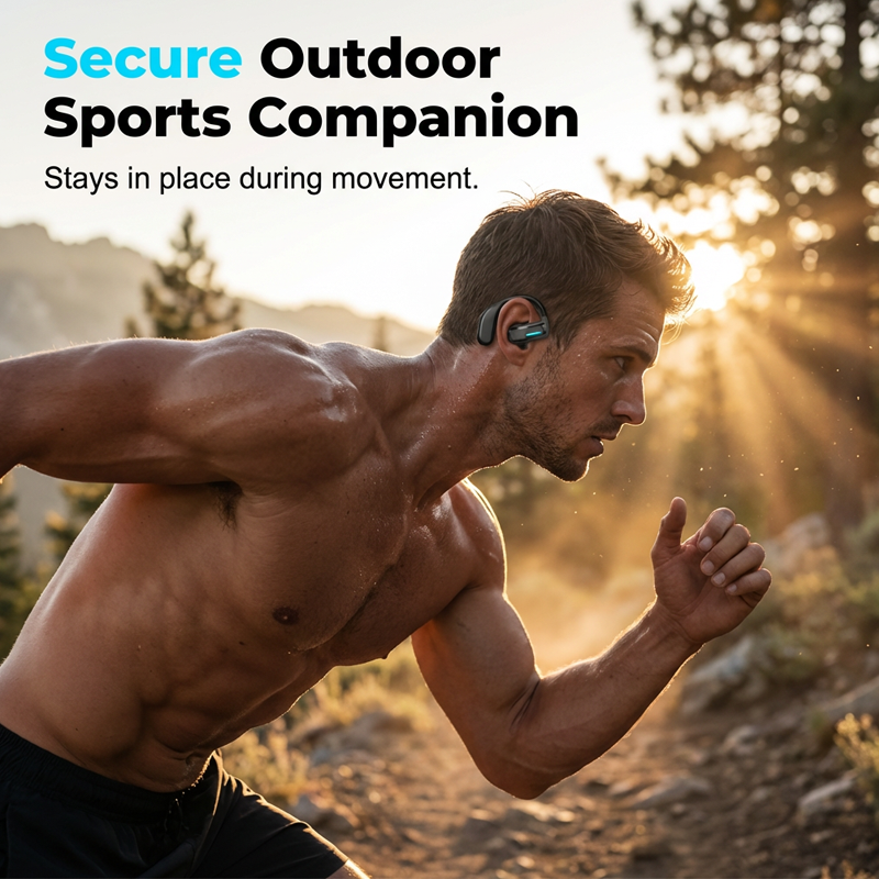 Open-Ear Bone Conduction Gaming Earphone